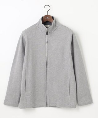 JOSEPH ABBOUD 【オーガニックコットン使用】フルZIPカラー ブルゾン ライトグレー系