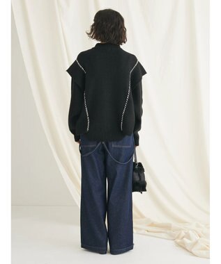 CRAFT STANDARD BOUTIQUE ハンドステッチニットプルオーバー Gray Mixture