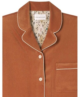 une nana cool なめらかパイルパジャマ MADE WITH LIBERTY FABRIC オレンジ