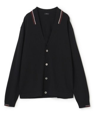 JOSEPH HOMME ウォッシャブルウール　Vネックカーディガン ブラック系