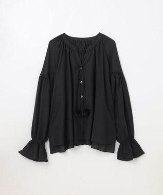 GRACE CONTINENTAL トリアセカフタントップ ブラック