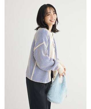 Green Parks ２ｗａｙ前後ニットプルオーバー Blue