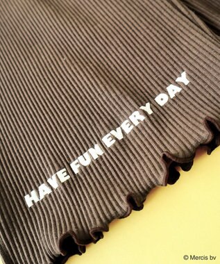 Green Parks ｍｉｆｆｙ／ワンポイントカットリブパンツ Brown