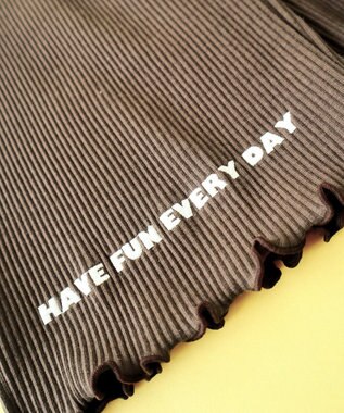 Green Parks ｍｉｆｆｙ／ワンポイントカットリブパンツ Brown