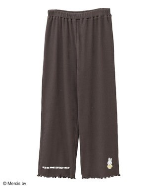 Green Parks ｍｉｆｆｙ／ワンポイントカットリブパンツ Brown