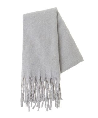 Green Parks ・ソリッドスラブニットマフラー Light Gray