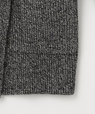 23区 【SLOW/一部店舗限定】ニットトータル ジャケット オフ×ブラック杢