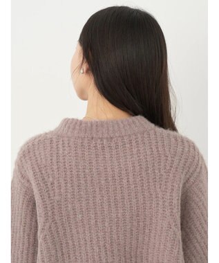 earth music&ecology フワフワＭＩＸヤーンチュニック Mocha