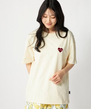 OP／FILA 【Ocean Pacific】ワンポイントベーシックTシャツ ベージュ