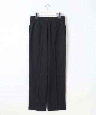 自由区 【カタログ掲載・セットアップ対応・接触冷感・UVカット・洗える】ライトリネンライクテーパード パンツ ブラック