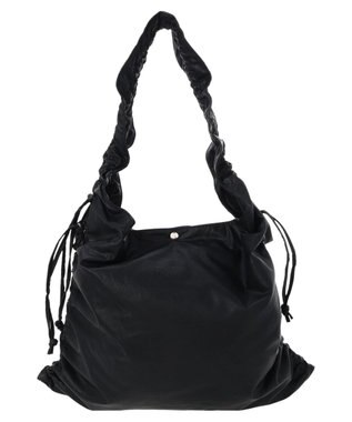 earth music&ecology ギャザーハンドルトートバッグ Black