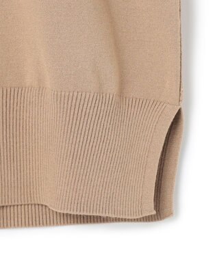 BEIGE， 【WEB限定・洗える】WILLOW / ストレッチクルーネックリブニット Milk Tea