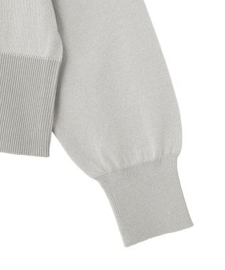 Green Parks 金釦コンパクトニットカーディガン Light Gray