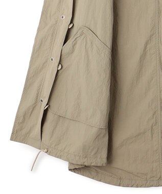 J.PRESS YORK STREET 【UNISEX】ナイロンワッシャーショートモッズコート ベージュ系
