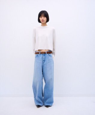 ATON FRESCA SMOOTH | オーバーサイズＴシャツ WARM WHITE