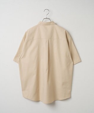 WEGO 【シワになりにくい】イージーケアオックスフォードワンポイントシャツ（S） ベージュ
