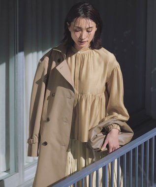 23区 【WEB&一部店舗限定カラーあり】ソフトオーガンジー ボリューム ブラウス イエロー系