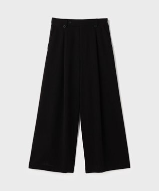 GRACE CONTINENTAL リネンタッチタックパンツ ブラック