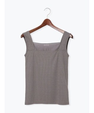 Te chichi シアー切替タンクトップ グレー