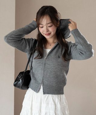 WEGO 【WEB限定/25年秋冬新作】別注USPOLO WZIPニットパーカー