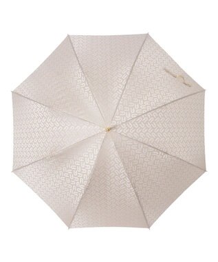 MOONBAT FURLA 長傘 モノグラムジャガード UV 日本製 ベージュ