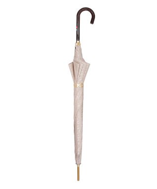 MOONBAT FURLA 長傘 モノグラムジャガード UV 日本製 ベージュ