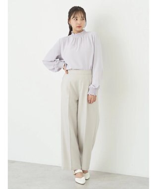 earth music&ecology シャーリングブラウス Light Pink