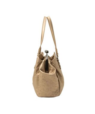 ANNA SUI ノーブル 2way口金ハンドバッグ ゴールド