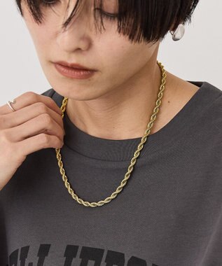 AMERICAN HOLIC 【ステンレス】ツイストチェーンネックレス