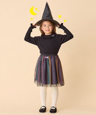 ANY KIDS チュール スカート オレンジグラデーション