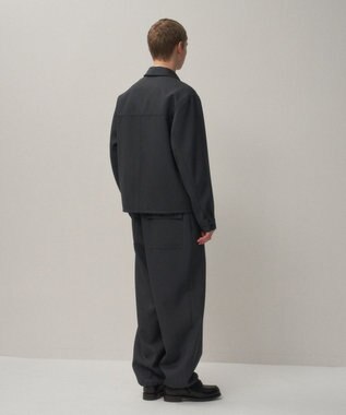 ATON BACK SATIN | ハリントンジャケット - UNISEX CHARCOAL GRAY