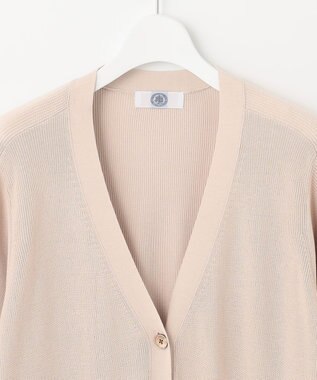 J.PRESS LADIES 【洗える】 コットンモダール カーディガン ベージュ系