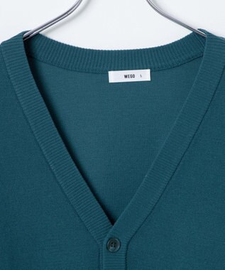 WEGO 【ユニセックス着用ITEM/紫外線対策/冷房対策】オーバーフィットドライタッチカーディガン ブルー