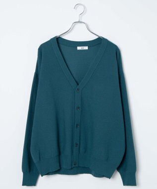 WEGO 【ユニセックス着用ITEM/紫外線対策/冷房対策】オーバーフィットドライタッチカーディガン ブルー