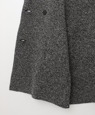 23区 【SLOW/一部店舗限定】ニットトータル ジャケット オフ×ブラック杢