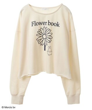 Green Parks Ｍｉｆｆｙ／フラワープリントミニ裏毛プルオーバー Ivory