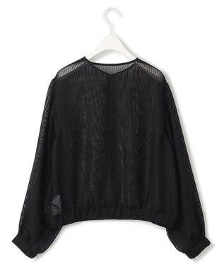 ICB L 【洗える】 Ta/Peメッシュ ブルゾン ブラック系