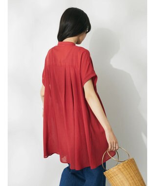 CRAFT STANDARD BOUTIQUE ウ゛ィンテージボイルタックチュニック Red