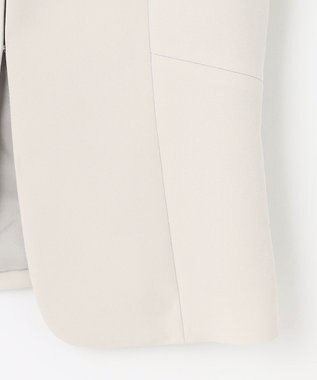 J.PRESS LADIES L 【WEB限定カラーあり・洗える】セラテリーダブルクロス ノーカラー ジャケット ベージュ系