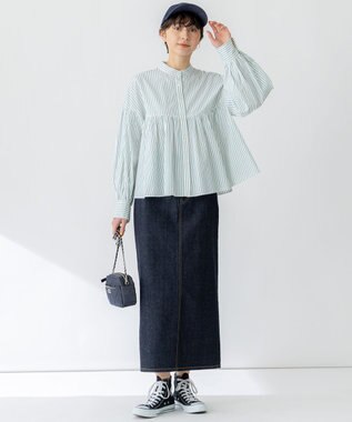 23区 【Oggi3月号掲載】デニム ロゴ キャップ ネイビー系