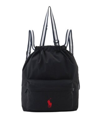 MOONBAT POLO RALPH LAUREN(ポロ ラルフローレン) 2WAYレインバッグカバー POLO PONY 撥水加工 レインバッグ ブラック