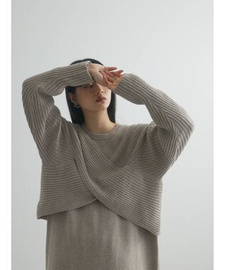 Green Parks armonia. ＳＥＴ２点ニットワンピース Beige