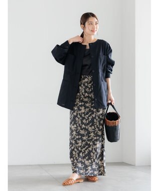 Te chichi 【LIBERTY FABRICS】フレアスカート ブラック