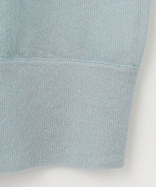 J.PRESS LADIES L 【洗える】シアーライトニット パーカー シーブルー系