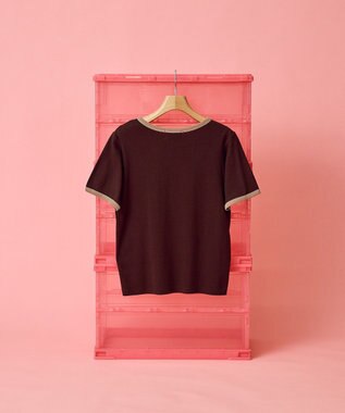 AMERICAN HOLIC 【PENNEY'S】配色リンガーTシャツ Brown