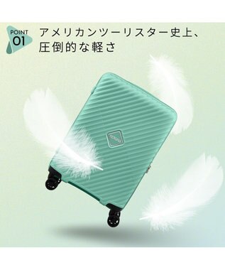 Samsonite アメリカンツーリスター スーツケース 35L ダイアジップ スピナー55 DIAZIP グリーン