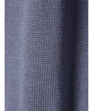 earth music&ecology ショルダーフリルニットワンピース Blue