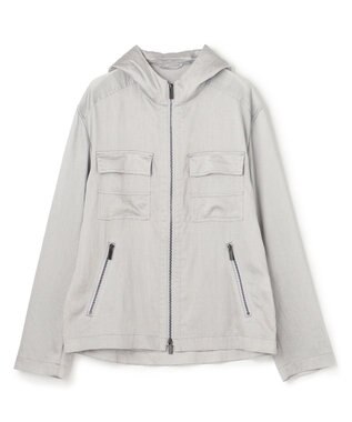 JOSEPH HOMME ストレッチマイヤー　フードブルゾン ライトグレー系