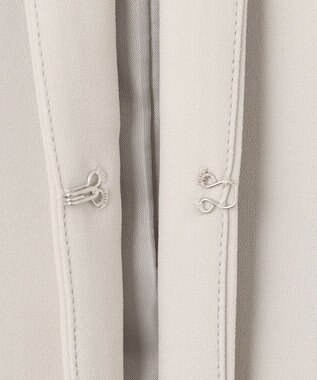 J.PRESS LADIES L 【WEB限定カラーあり・洗える】セラテリーダブルクロス ノーカラー ジャケット ベージュ系