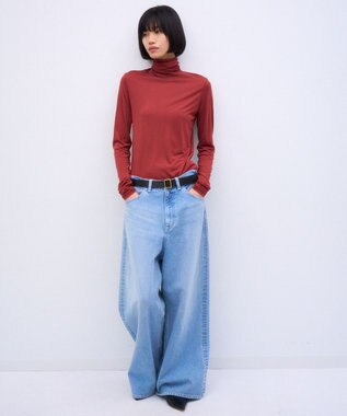 ATON MODAL SILK JERSEY | タートルネックプルオーバー